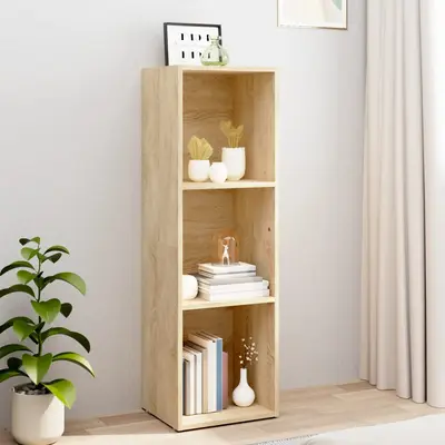 Biblioteca/comoda tv, stejar sonoma, 36 x 30 x 114 cm, pal