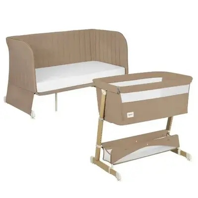 Patut co-sleeper, Lionelo, Thomi Plus, 5 in 1, Multifunctional, Sustine pana la 9 kg ca patut, 15…