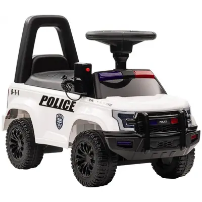Masinuta electrica de politie Kinderauto Police 30W 6V cu megafon si music player, bluetooth…