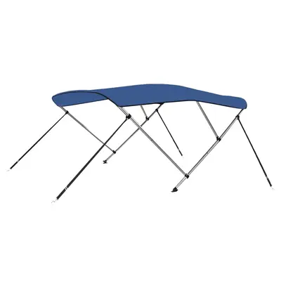 Parasolar barca bimini cu 3 arcuri, albastru, 183x160x137 cm