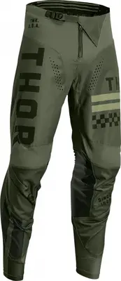 Pantaloni atv cross copii Thor Pulse Combat, culoare army, marime 26