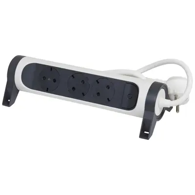 Prelungitor rotativ Premium 3 prize, 1.5 m, protectie copii, intrerupator Legrand 694527