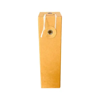 Cutii pentru sticluțe cu sigiliu din sfoară - kraft (set 50 buc) - 3.1x3.1x9cm
