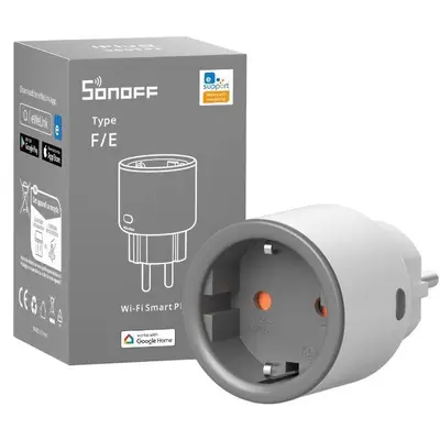 Priza inteligenta Sonoff S60TPF cu Monitorizare Consum, Wi-Fi, Programare si Control