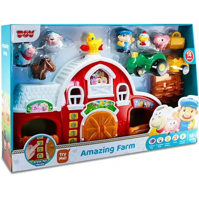 Little Learner Jucarie interactiva Little Learner La ferma, sunete animale, figurine incluse, 12…