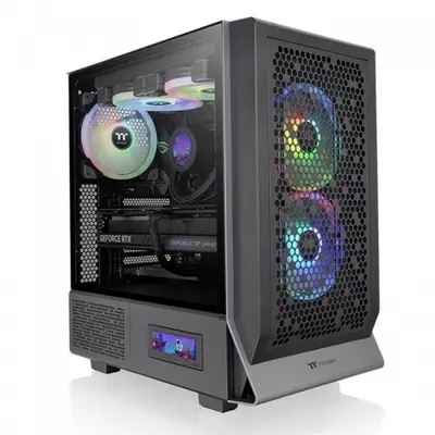 Thermaltake Carcasa PC Thermaltake Ceres 300, Middle Tower, Sticla temperata, ARGB, Fara sursa, 7…