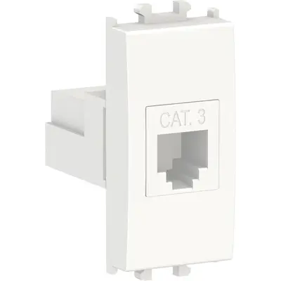 Priza telefon RJ11 cat3 1 modul Schneider Easy Styl LMR6231001, alb