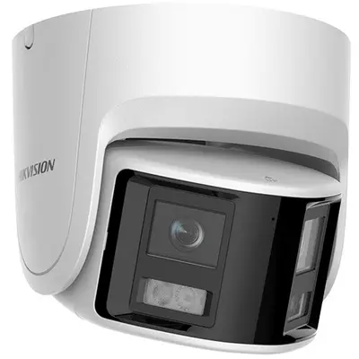 Camera IP ColorVu Hikvision DS-2CD2347G2P-LSU-SL, 4MP, lentila 2.8mm, 180 grade, lumina alba 30m…