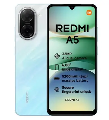 Telefon Mobil Xiaomi Redmi A5, Procesor Unisoc T7250 Octa-Core, IPS LCD Capacitive Touchscreen…