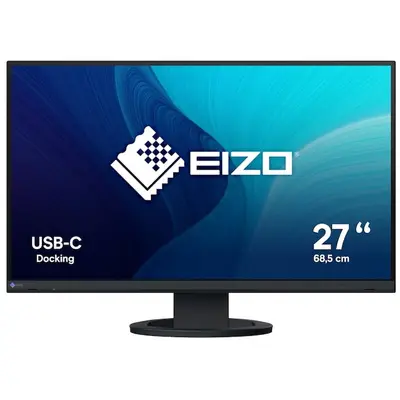 EIZO Monitor IPS LED EIZO FlexScan EV2720S-BK, 27 inch, WQHD, HDMI, DisplayPort, Boxe, Pivot, 5 ms…