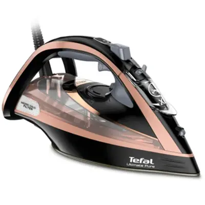Tefal Fier de calcat cu Aburi Tefal FV9845E0, 260g/min, 3200W, Rose/Gold