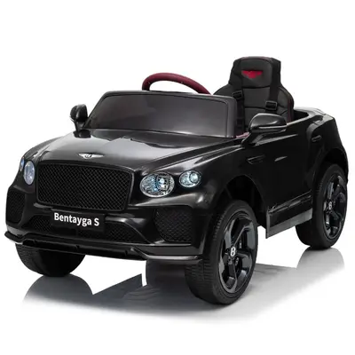 Masinuta electrica 4x4 pentru copii, Bentley Bentayga S, 120W, 12V, echipare premium, neagra
