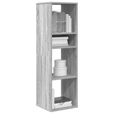 Biblioteca, gri sonoma, 34x31x112 cm, lemn prelucrat