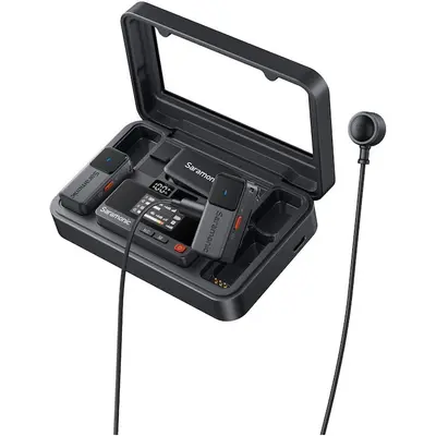 SARAMONIC Kit microfon wireless Saramonic Air, 2x microfon, 1x receptor, 2x lavaliere, USB-C, 3.5mm…