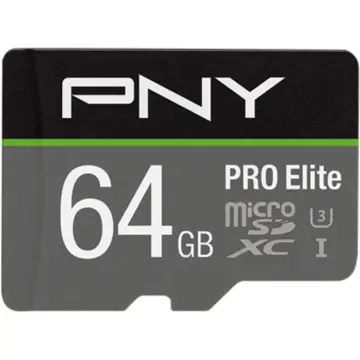 PNY Card memorie Pny Pro Elite microSDXC, 64GB + Adapter SD