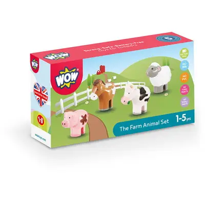 WOW Toys Jucarie pentru copii WOW Toys, Set animale de ferma, Farm Animal Set, 1-5 ani