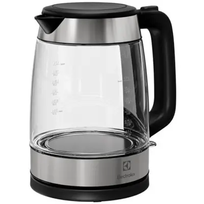 Electrolux Fierbator de apa Electrolux E4GK1-4GB, 1.7 l, 2200 W, Rotatie 360 grade, Sticla, Inox