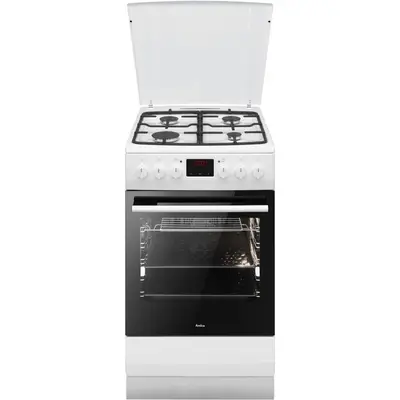 AMICA Aragaz Amica 510GEH3.33ZpTaDpA(W) Pizza, 4 arzatoare pe gaz, cuptor electric, latime 50 cm…