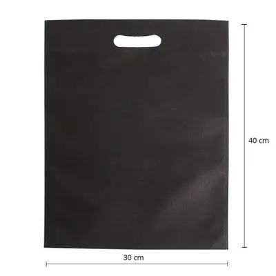 Sacoșe non-woven Blaster 30x40cm (set 50 buc) - Negru