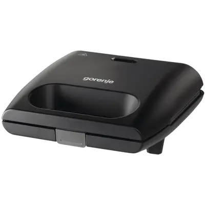 Gorenje Sandwich maker, Gorenje SM701GCB, 700 W, negru, placi tip grill antiaderente