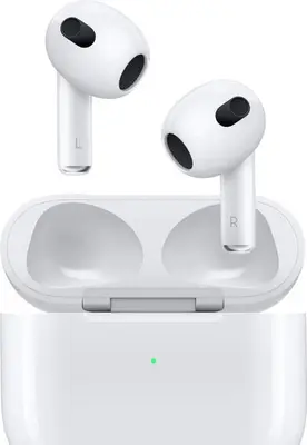 Casti True Wireless Apple Airpods 3, In-ear, Waterproof, Wireless Charging (Alb)