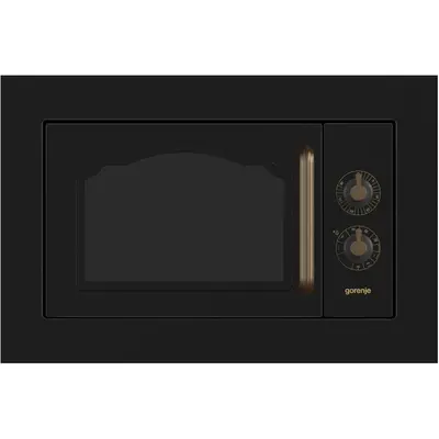 Gorenje Cuptor cu microunde incorporabil Gorenje BM235CLB, 23L, 800 W, functie grill, Negru