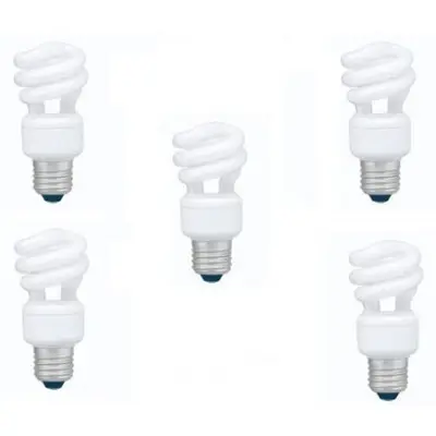Panasonic Set 5 becuri economice Panasonic EFD8E65HD3E-5, 8W, echivalent 40W