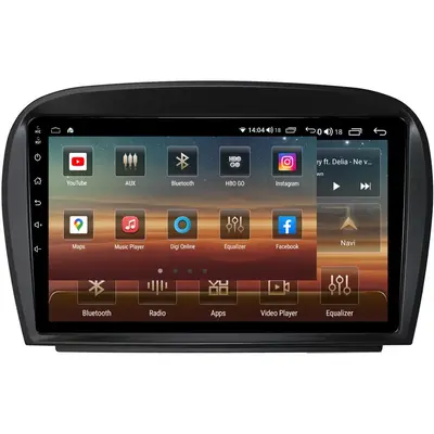 Navigatie dedicata cu Android Mercedes SL R230 2001 - 2012, 4GB RAM, Radio GPS Dual Zone, Display…