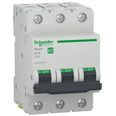 Siguranta automata Easy9 3P 16A 4500A curba C Schneider EZ9F32316