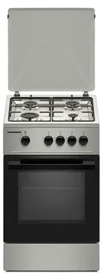 Aragaz HEINNER HFSC-K50SL, Gaz, 4 arzatoare, Duze GPL incluse, Tava si gratar cromat, 50 cm…