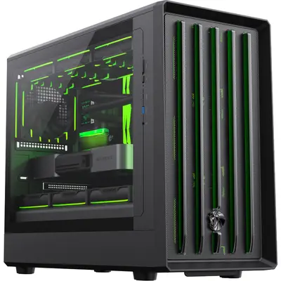 Gamemax Carcasa PC Gamemax CLAW 360 BK, Micro Tower, 4 ventilatoare ARGB/PWM, USB Type-C Gen 2