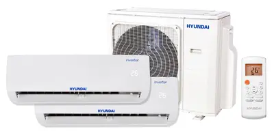 Pachet 2 camere Aer conditionat multi-split Hyundai M 12000 + 12000 BTU Inverter kit Wi-Fi inclus 2…