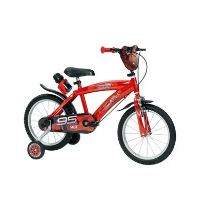 Bicicleta pentru copii, Huffy, Cars, 16 inch, Cu roti ajutatoare si suport pentru sticla de apa…