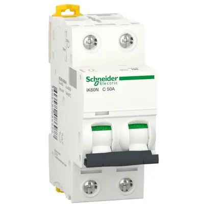 Siguranta automata Schneider A9K24250, 2P, 50A, curba C