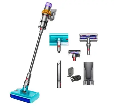 Aspirator vertical pentru aspirare uscata si spalare umeda Dyson V15s Detect Submarine 2026, 240…