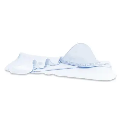 Prosop cu gluga, MimiNu, Mare, Cu volanas, Dimensiune 100x100 cm, Din bumbac si thermo fleece…
