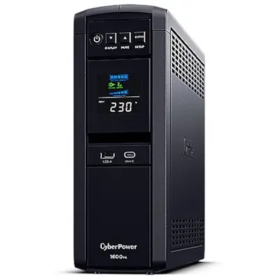 Cyber Power UPS CyberPower PFC Sinewave CP1600EPFCLCD, 1600VA/1000W, 4 Prize Schuko, Color LCD…