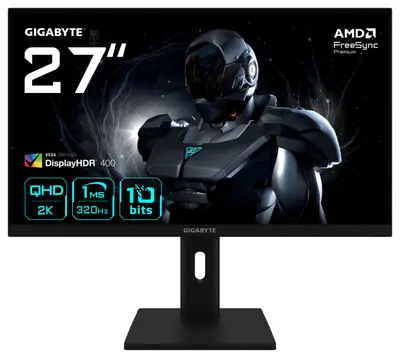 Monitor Gaming Gigabyte G27Q3, 27", 2560 x 1440 pixeli, Black, 3 ani Garantie