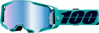 Ochelari cross atv 100% Armega Esterel, lentila oglinda, culoare rama verde menta