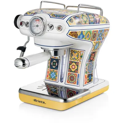 Ariete Espressor manual Ariete Vintage Positano 1389/1P, 850 W, Rezervor 0.9 l, 15 bari, Dizpozitiv…